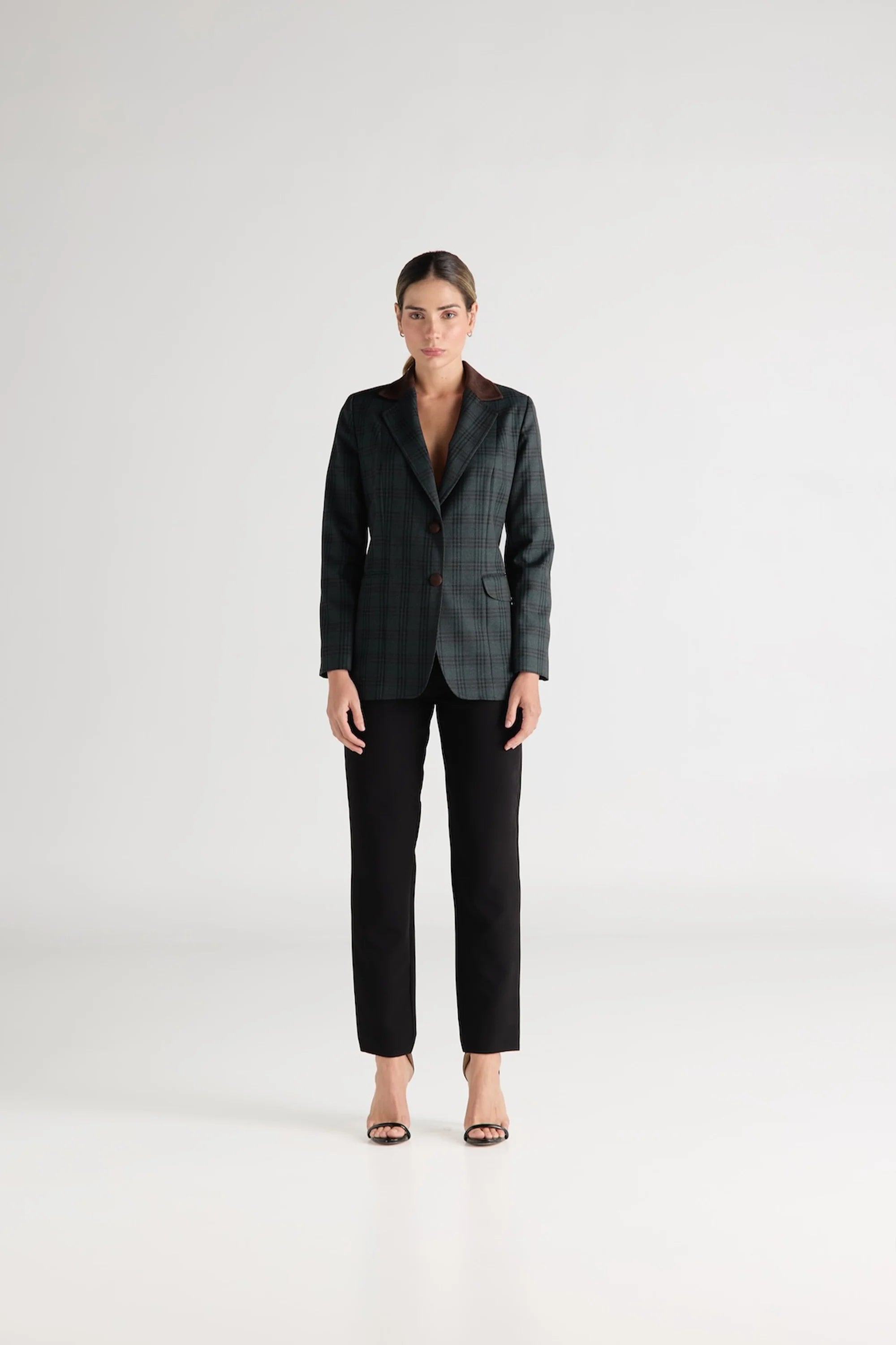 Blazer Azul Cuadros