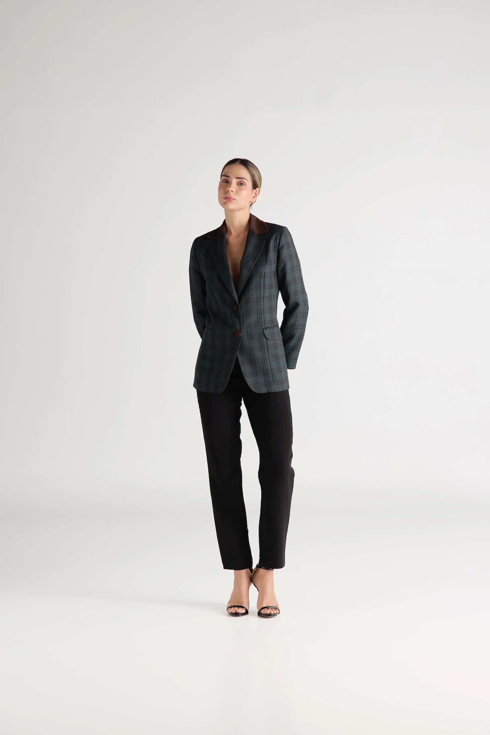 Blazer Azul Cuadros