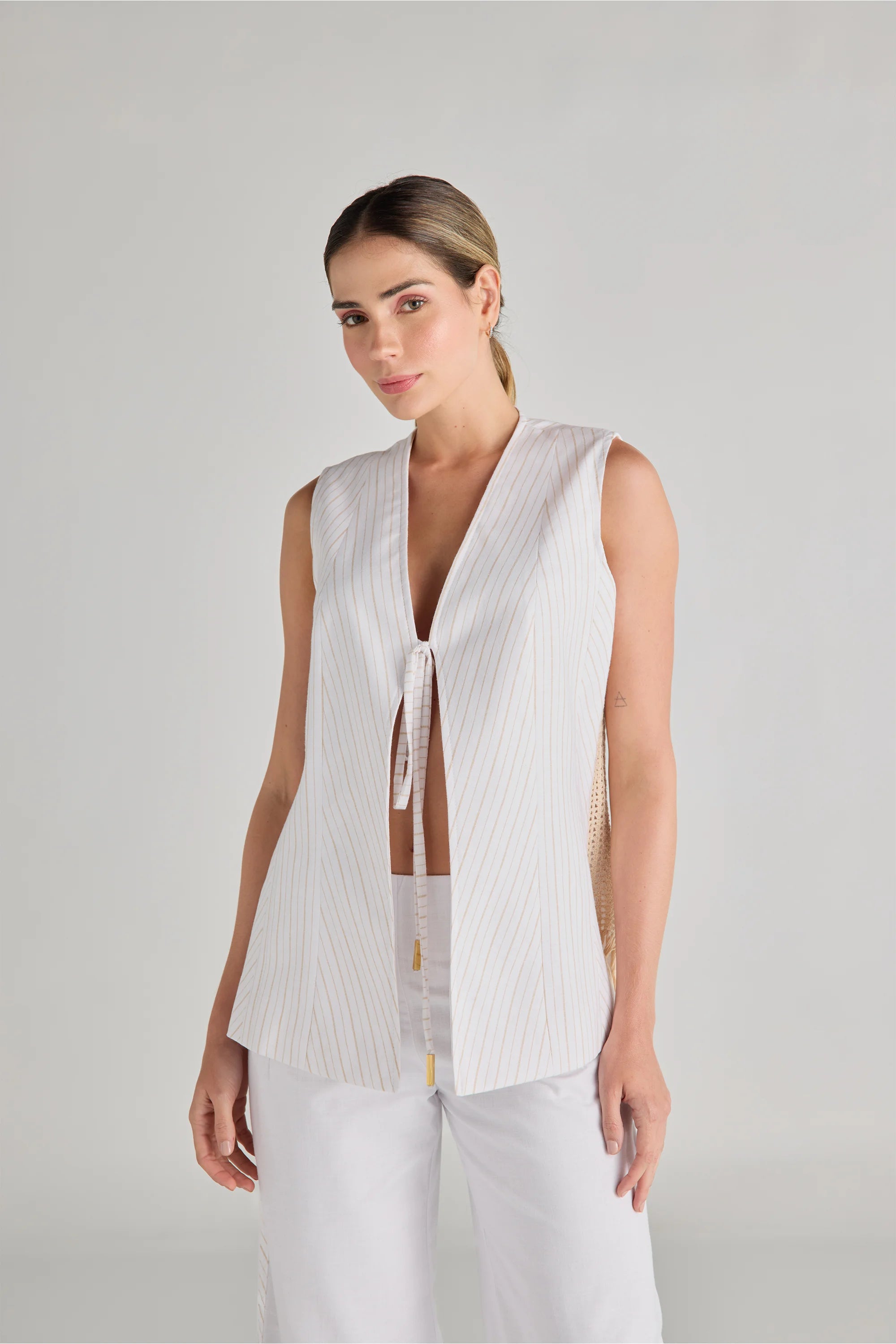 Chaleco Lino Gaia