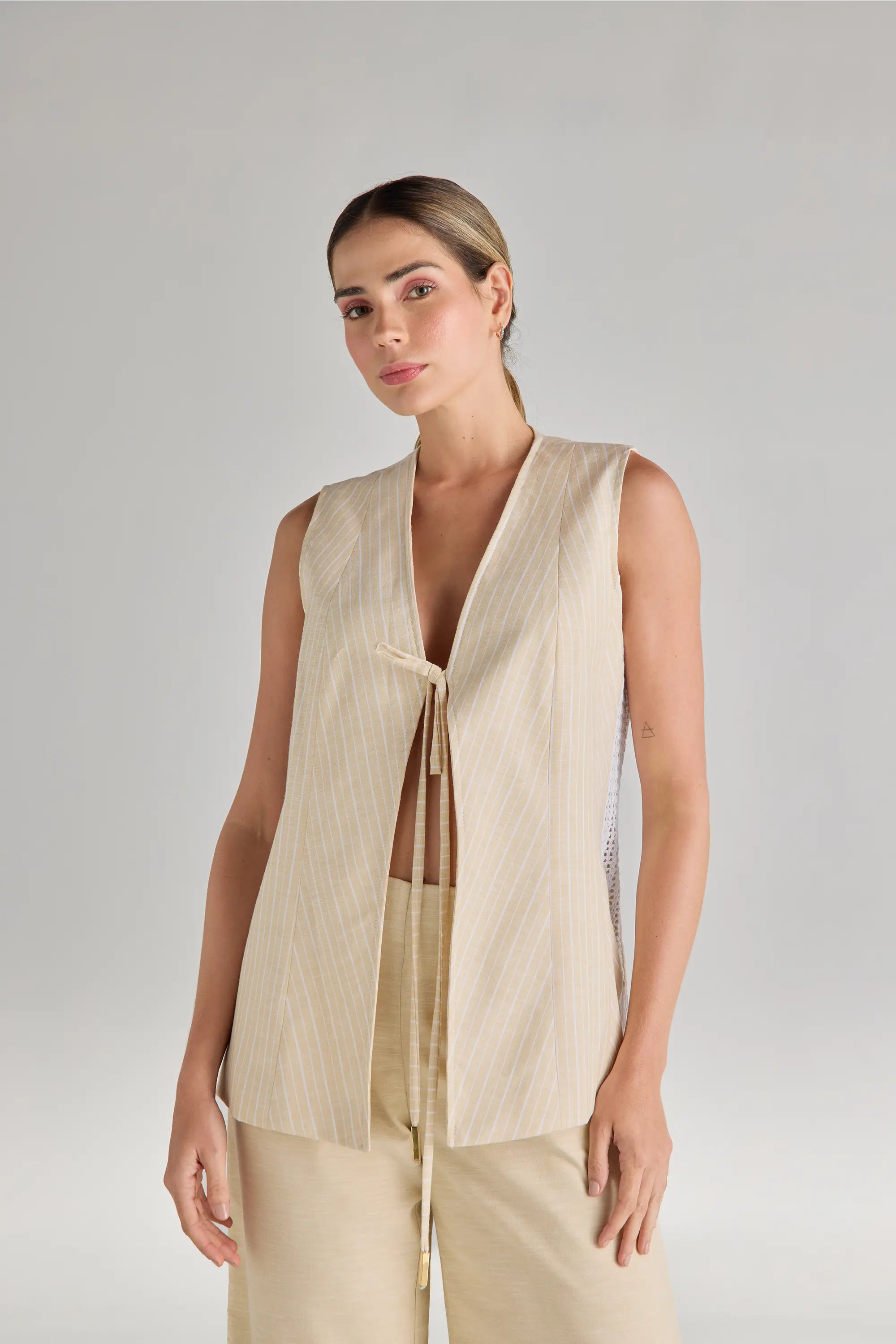 Chaleco Lino Gaia