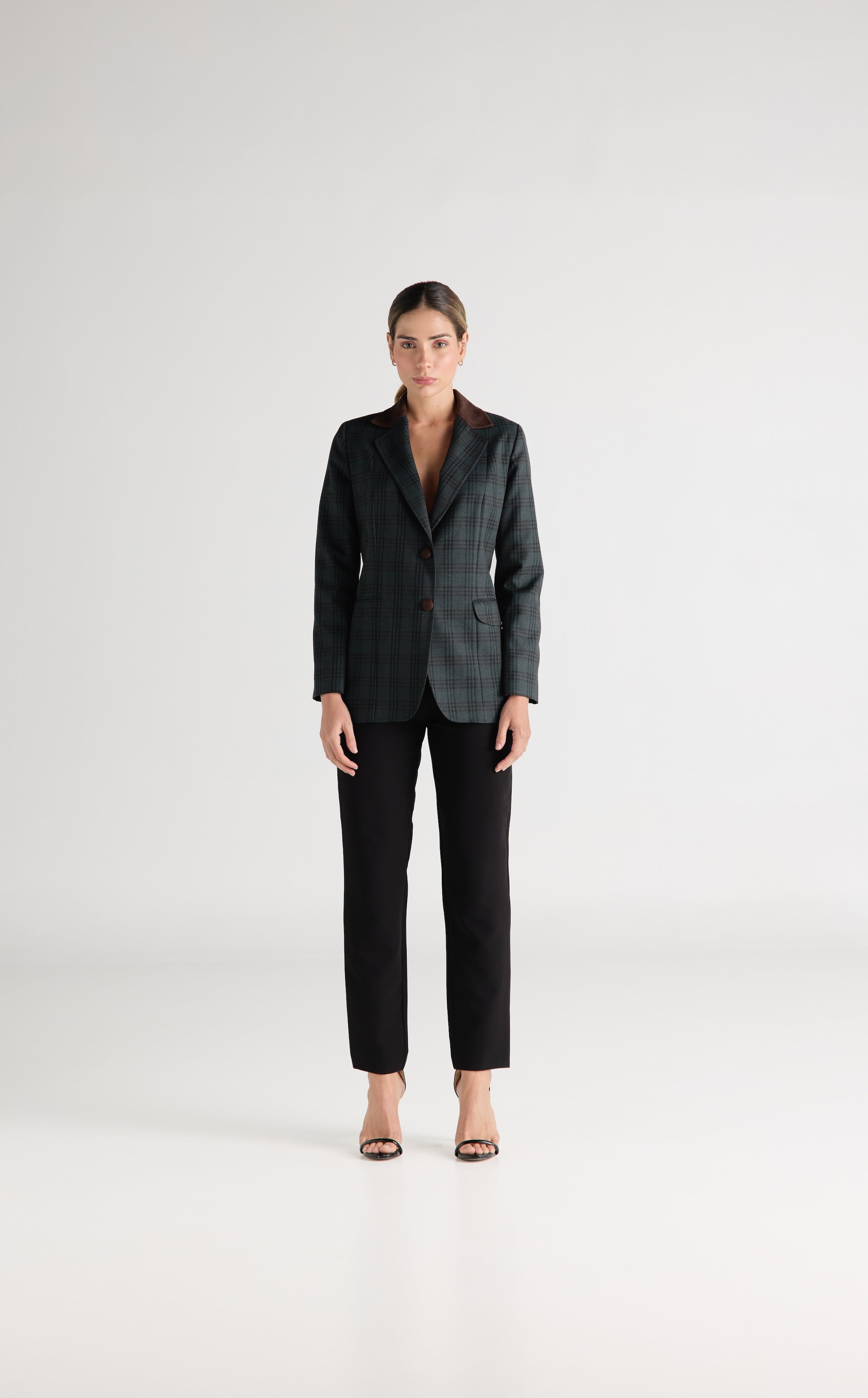 Blazer Azul Cuadros