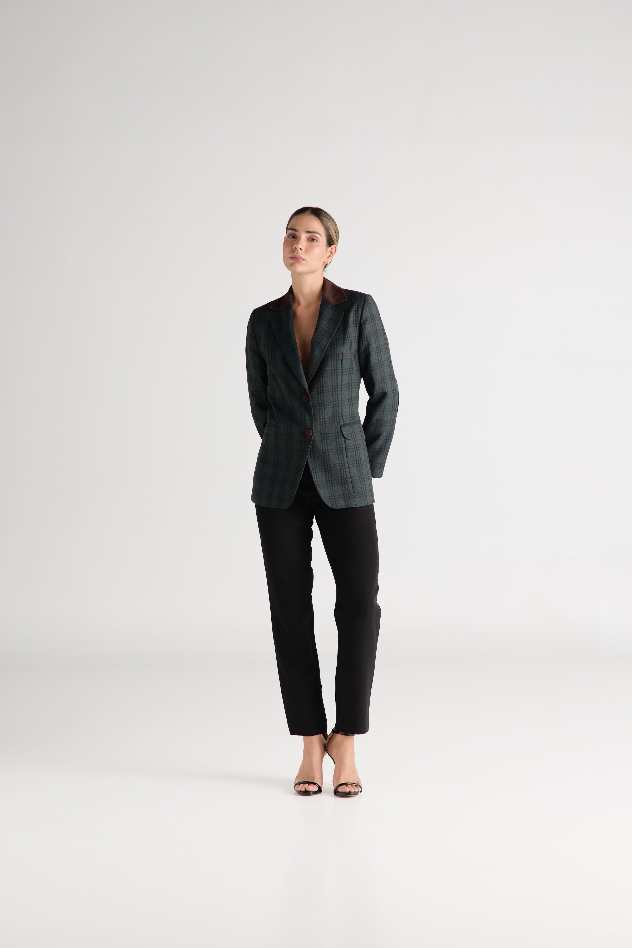 Blazer Azul Cuadros