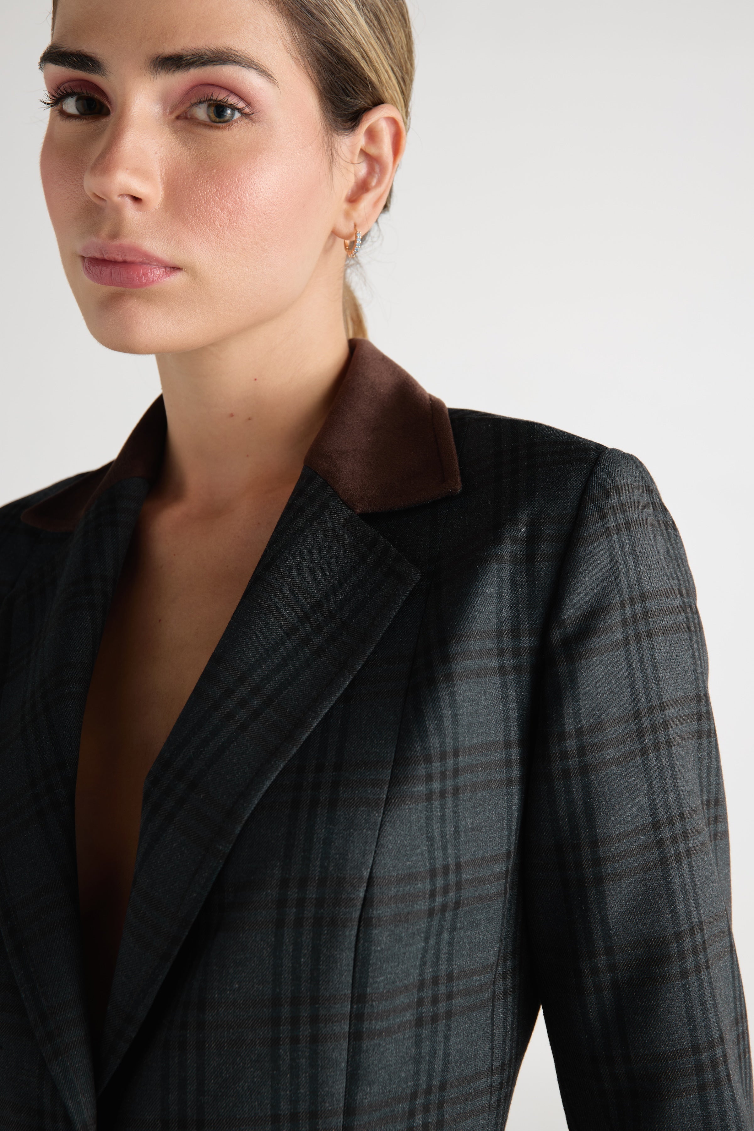 Blazer Azul Cuadros