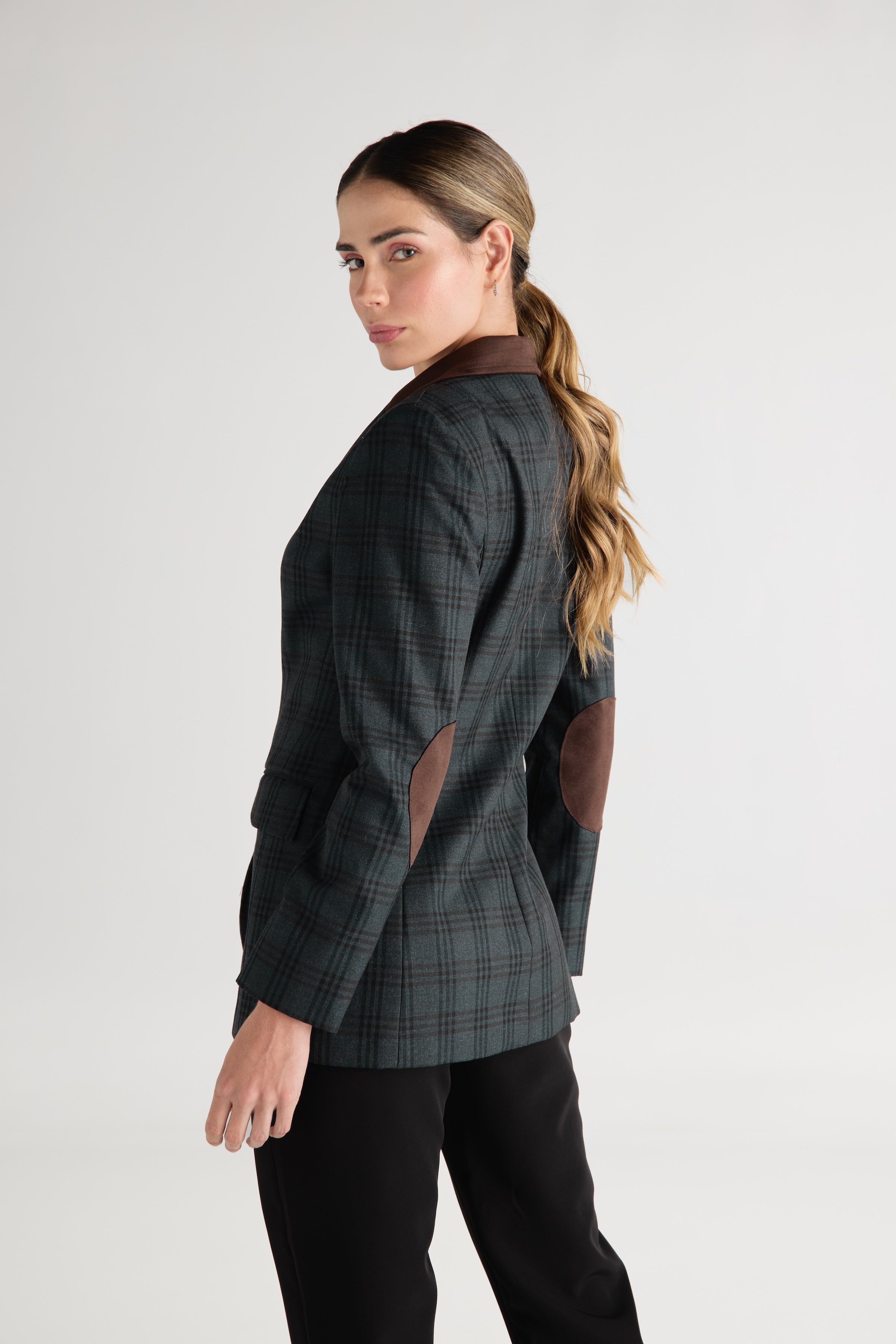 Blazer Azul Cuadros