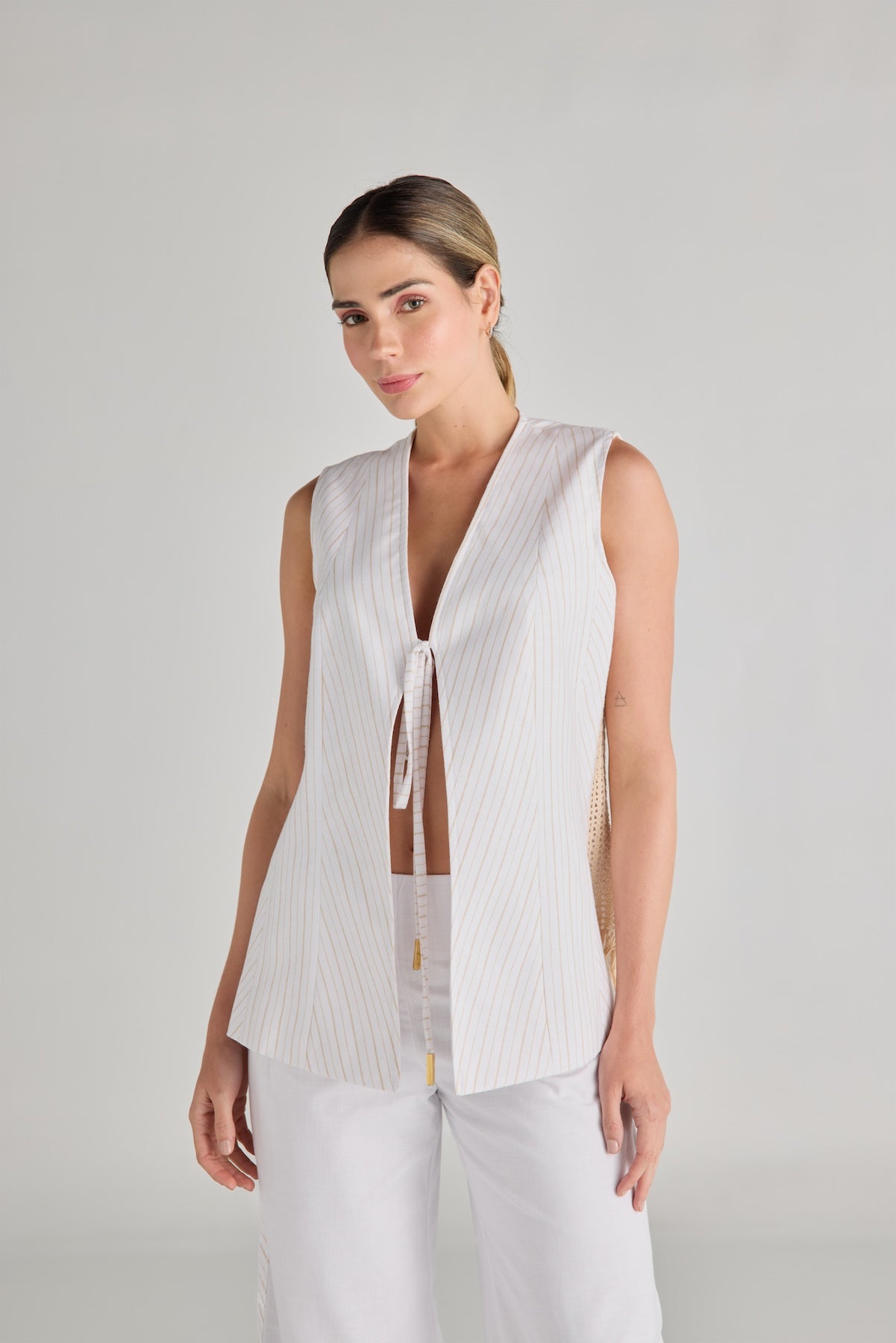 Chaleco Lino Gaia